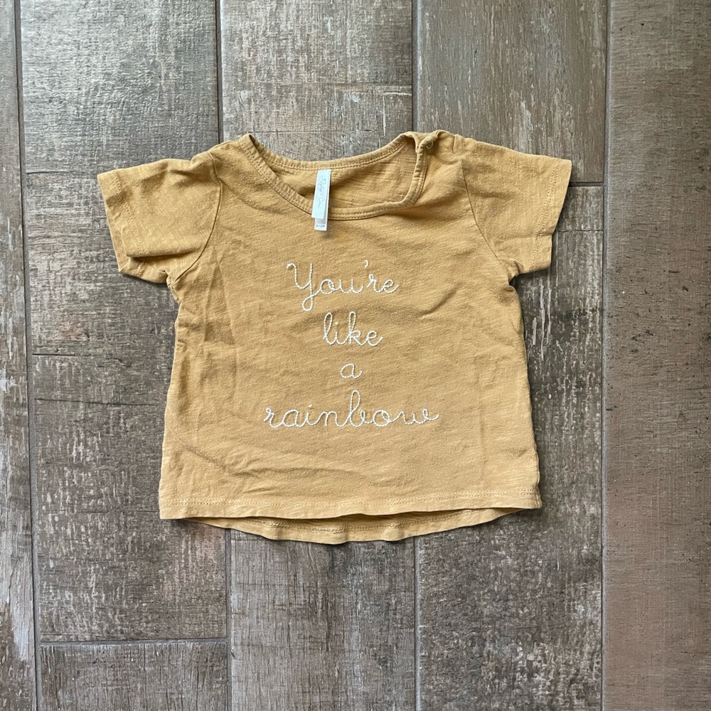 Rylee & Cru Embroidered Yellow Shirt - Size 6-12m